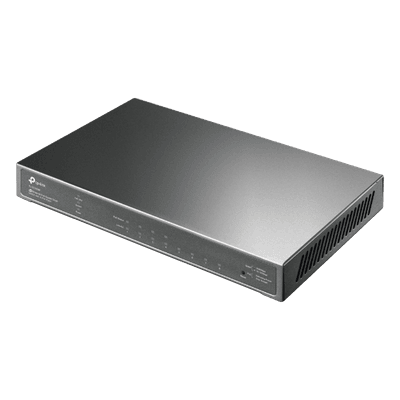 Switch Gestionado / 8 Puertos Gigabit / 4 Puertos PoE+ 30 W / Presupuesto PoE 62 W / Gestión Cloud / L3 Static Routing / Sin Ventilador / Carcasa Metálica