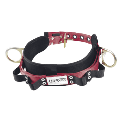 Cinturón de Seguridad para Liniero / Talla 44 / Neopreno Resistente / 4 Compartimentos / 2 Anillos Tipo D / ANSI A10.14 y Z359.1