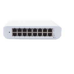 Switch administrable PoE / 16 puertos Gigabit / 8 puertos 802.3af/at / 45 W / 16 Gbps throughput / 7.5 x 7.3 x 1.7 pulgadas