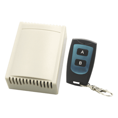 Receptor de 2 Canales / 40 Transmisores / 433.92 MHz / 12VDC / Alcance 30 m (98 pies)