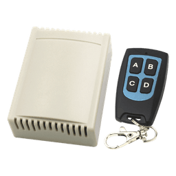 Receptor de 4 Canales / 433.92 MHz / 40 Transmisores / 12VDC / Alcance 30 m / 81x38x22 mm (3.2x1.5x0.9 in)