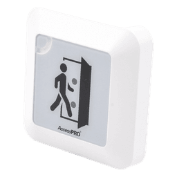 Botón de Salida Sin Contacto / Detección Ajustable 4 a 15 cm / Temporizador 0-30 s / RF 433 MHz / Montaje Superficial / Voltaje Dual 12/24 VCC