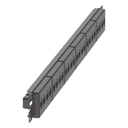 Panel de Parcheo / 24 Puertos / Cat 5e / 1 UR / Plano / Negro