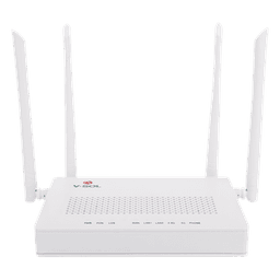 ONU Dual G/EPON / Wi-Fi AC Doble Banda / 2x LAN Gigabit / 1x FXS / 4 Antenas 5 dBi / 12V 1A