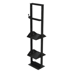 Rack 19" / 45 UR / 2 Charolas / PDU 8 Tomas / Doble Perforación / Estructura Reforzada