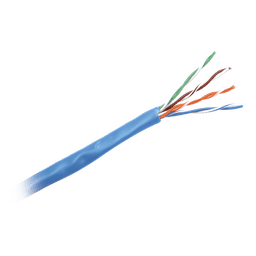 Bobina de Cable UTP / Cat 5e / 24 AWG / 305 m (1000 ft) / 4 Pares / PVC CM / Azul