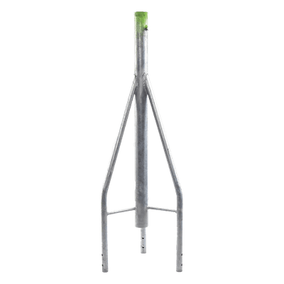 Tramo de Remate para Torre / Tubo Central 2' Cal.18 / Tubos 7/8' Cal.18 / 3 Opresores para Pararrayos / Galvanizado Electrolítico / Compatible STZ-30