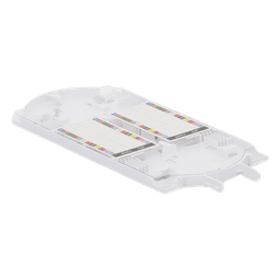 Charola de Empalme para Fibra Óptica / 24 Empalmes por Fusión / Capacidad 144 Núcleos / IP68 / -40°C a +65°C / Φ220x480 mm