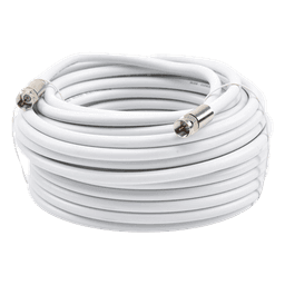 Jumper Coaxial / RG-6 / 15.24 m (50 pies) / 75 Ohm / Conectores F Macho / Uso Interior y Exterior