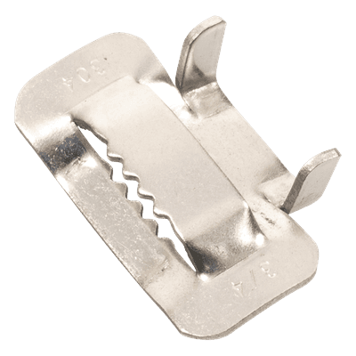 Hebilla de Acero Inoxidable / 3/4" / 100 Piezas / Compatible ADSS / Mini-ADSS / Figura 8
