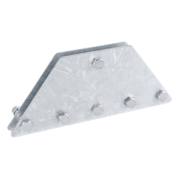 Placas Igualadoras de Retenida / 6 Retenidas / Acero Galvanizado por Inmersión / Kit con Tornillería y Separadores