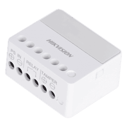 Relevador Inalámbrico / 1 Entrada Alarma 24 h / 1 Salida 0-36 Vcc 5 A / 433 MHz Bidireccional / AES-128 / LED de Estado