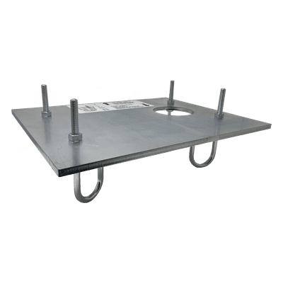 Placa de cimentación / Fijación antivibración / Compatible FAAC 884 / Refuerzo estructural