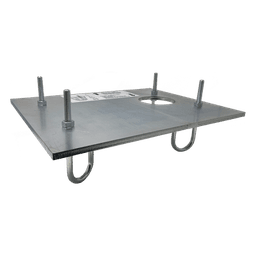 Placa de cimentación / Fijación antivibración / Compatible FAAC 884 / Refuerzo estructural