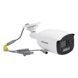 Cámara Bala TURBOHD / 2 Megapixel Full HD / Color 24/7 / Luz Blanca 40 m (131.2 ft) / WDR 130 dB / Sensor PIR 110° / Sirena 93.5 dB / Estrobo Rojo-Azul / IP67