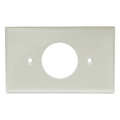 Placa de Contacto Sencilla / Material ABS / Color Marfil / Uso Interior