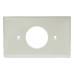 Placa de Contacto Sencilla / Material ABS / Color Marfil / Uso Interior