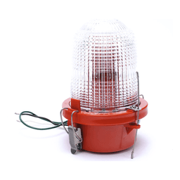 Luz de Obstáculo FAA Tipo L-810 / LED Rojo e Infrarrojo / Intensidad Baja 32.5 CD / 12W / 120-240V AC / Haz Vertical 10° / Cobertura 360° / IP65 / Base Valox