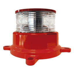 Baliza LED de Intensidad Media / 2000cd Rojo + 246mW/sr IR / 360°H + 3°V / AC-DC 120-240V / GPS / ADSL / -55°C a +55°C / 807 pies Equivalente