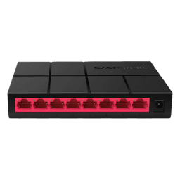 Switch No Administrable / 8 Puertos Gigabit 10/100/1000 Mbps / Capacidad 8 Gbps / Sin Ventilador / Plug and Play