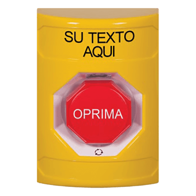 Botón de emergencia personalizable / Policarbonato y acero inoxidable / Restablecimiento por giro / Iluminación LED opcional / UL, cUL, ADA