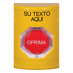 Botón de emergencia personalizable / Policarbonato y acero inoxidable / Restablecimiento por giro / Iluminación LED opcional / UL, cUL, ADA