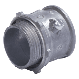 Conector Conduit / 1/2" (16 mm) / Pared Delgada / Tornillo Americano / Galvanizado en Caliente / Acero Ligero