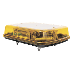 Mini Barra de Señalización / 18 LEDs Ámbar / Hyperlux / 25 Patrones de Destello / 12 VCC / -40°C a 55°C (-40°F a 131°F)