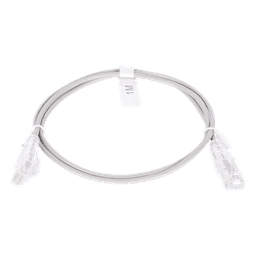 Cable de Parcheo Slim UTP Cat6 / 1 Metro (3.28 Pies) / 28 AWG / RJ45 Chapado en Oro / 10 Gbps