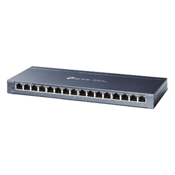 Switch / 16 Puertos Gigabit / 10/100/1000 Mbps / Fanless / Escritorio o Pared
