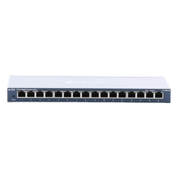 Switch / 16 Puertos Gigabit / 10/100/1000 Mbps / Fanless / Escritorio o Pared