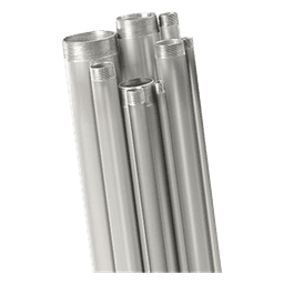 Tubo Conduit Rígido de Aluminio / 13 mm (1/2') / 3.05 m (10 ft) / Aluminio 6063 Sin Costura / UL-6A y ANSI C80.5 / Con Protector Plástico