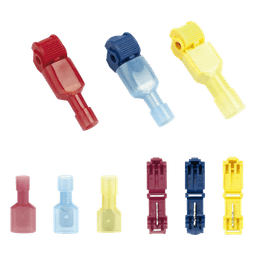 Kit Conectores T-Tap / 120 Piezas / 3 Calibres AWG / Cobre Estañado / Sin Corte de Cables / -10°C a 70°C