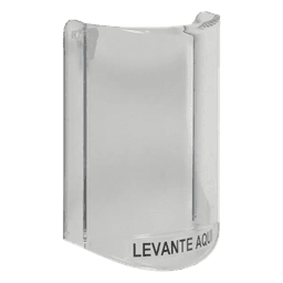Cubierta protectora de policarbonato / Sin sonido / Texto en español / 135 x 89 x 45 mm / -40 a 120°F (-40 a 49°C) / UL y cUL conforme a ADA