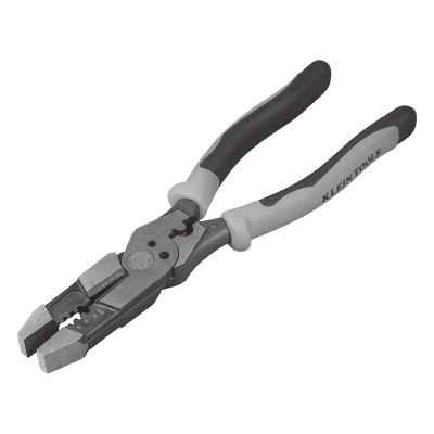 Pinza Híbrida / 3 en 1 Cortar-Pelar-Ponchar / 8" (20.3 cm) / Cable Sólido 10-14 AWG / Cable Trenzado 12-16 AWG / Pernos 6-32 y 8-32