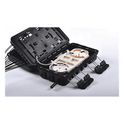 Caja de Distribución de Fibra Óptica / 24 Empalmes / 16 Puertos SC/APC Simplex / IP65 / 16 Salidas Drop
