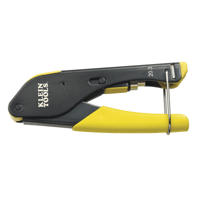 Pinza de Compresión para Conector F / Cables RG59 y RG6/6Q / Acero Antioxidante / Mango con Seguro / 5.59' (1700 mm) de Longitud