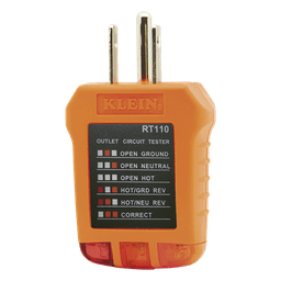 Probador de Tomacorrientes / Secuencia de Luces LED / Cableado Correcto/Incorrecto / Resistente a Caídas 2 m (6.6 ft) / UL 1436 y CSA C22.2 No. 160 / 110/125 VCA 50-60 Hz
