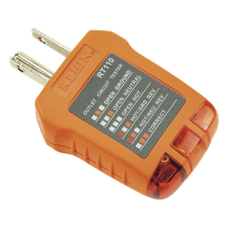 Probador de Tomacorrientes / Secuencia de Luces LED / Cableado Correcto/Incorrecto / Resistente a Caídas 2 m (6.6 ft) / UL 1436 y CSA C22.2 No. 160 / 110/125 VCA 50-60 Hz