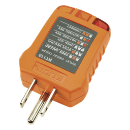 Probador de Tomacorrientes / Secuencia de Luces LED / Cableado Correcto/Incorrecto / Resistente a Caídas 2 m (6.6 ft) / UL 1436 y CSA C22.2 No. 160 / 110/125 VCA 50-60 Hz