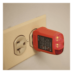 Probador de Tomacorrientes / Secuencia de Luces LED / Cableado Correcto/Incorrecto / Resistente a Caídas 2 m (6.6 ft) / UL 1436 y CSA C22.2 No. 160 / 110/125 VCA 50-60 Hz