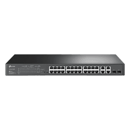 Switch PoE+ Administrable / 24 Puertos 10/100 Mbps / 4 Puertos Gigabit / 2 SFP Combo / 250W / SDN / 12.8 Gbps