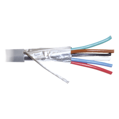 Bobina de Cable / 8 Conductores / 22 AWG / 305 m (1000 pies) / CMR / Blindado / -20°C a 60°C / 3.7 mm