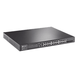 Switch PoE+ L2+ / 24 Puertos Gigabit / 4 Puertos SFP 1G / Presupuesto PoE 384W / Rendimiento 56 Gbps / Montaje en Rack