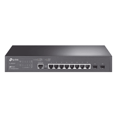 Switch Gigabit Administrable / 8 Puertos RJ45 + 2 SFP / 20 Gbps / SDN Omada / QoS 8 Colas / IPv4/IPv6