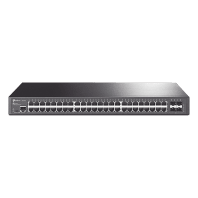 Switch Administrable Gigabit / 48 Puertos RJ45 / 4 Puertos SFP 1G / 104 Gbps / Sin Ventilador / PoE No Incluido