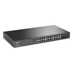 Switch Gigabit Administrable / 24 Puertos RJ45 / 4 Puertos SFP 1G / 56 Gbps / Sin Ventilador / Omada SDN