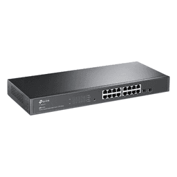 Switch Administrable / 16 Puertos Gigabit RJ45 / 2 Puertos SFP 1G / Rendimiento 36 Gbps / Sin Ventilador / Gestión Centralizada OMADA