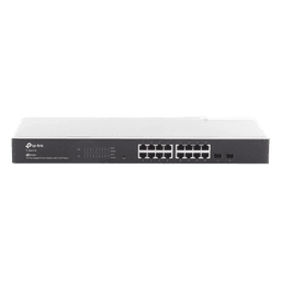 Switch Administrable / 16 Puertos Gigabit RJ45 / 2 Puertos SFP 1G / Rendimiento 36 Gbps / Sin Ventilador / Gestión Centralizada OMADA