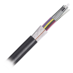 Cable de Fibra Óptica / 24 Hilos / OSP Planta Externa / Dieléctrico Sin Armadura / OM4 50/125 / MDPE / 0.3 m (1 ft) por unidad